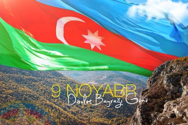 Prezident İlham Əliyev Dövlət Bayrağı Günü ilə bağlı paylaşım edib